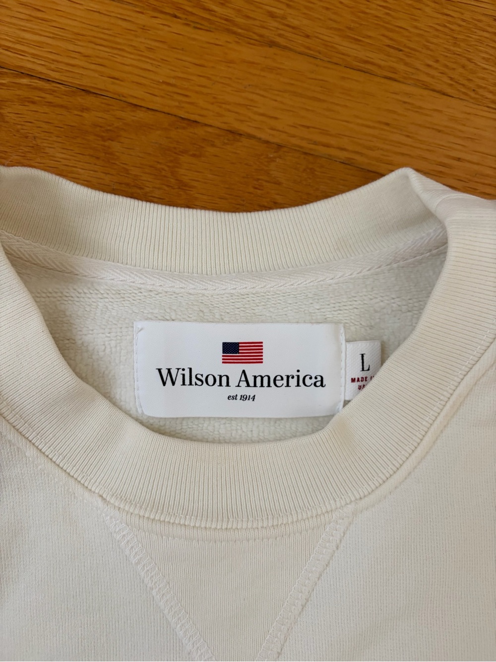 Wilson Cream Crewneck Sweater